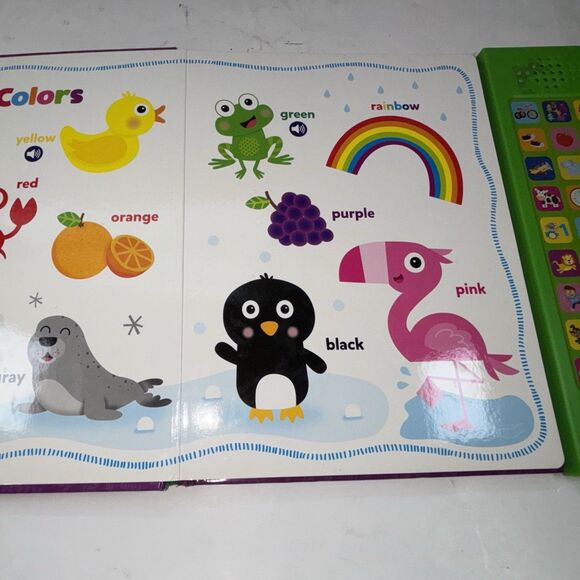 Listen & Learn First Words Book & 27-Button Sound Pad Electronic Toy Toddler - Picture 6 of 6